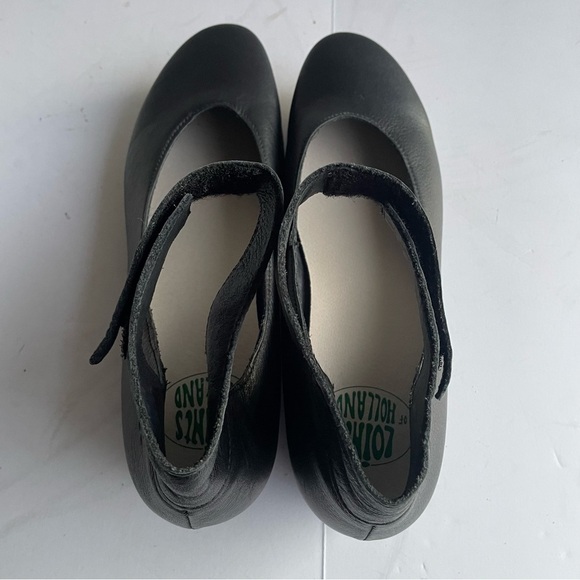 LOINTS OF HOLLAND Sydney Charlotte Shoes US 9.5 Black Mary Jane Ankle Strap Clog - Picture 14 of 17